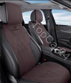 Накидка Premium для Mercedes-Benz из замши (2шт) коричневый