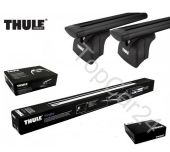 Багажник Thule wingbar для Toyota Fortuner на низкие рейлинги, черного цвета