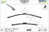 Комплект стеклоочистителей Valeo Silencio Flat VF473