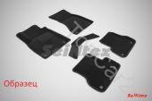 Коврики 3D в салон Acura MDX (Акура МДИКС) 2014- Черные