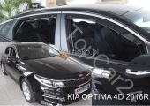 Дефлекторы вставные Heko для Kia OPTIMA 4 (4 шт.)